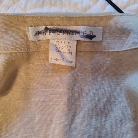 Vintage nwot The Limited silk and linen long sheath dress/duster - Picture 14 of 14